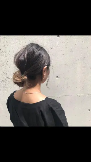 セミロング カラー 酸性縮毛矯正🧴韓国 レイヤー/髪質改善のヘアスタイル