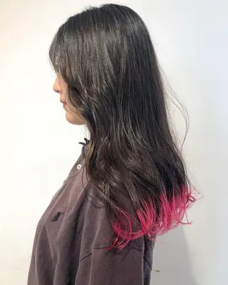 ロング カラー ヘアアレンジ 【池袋/スパイキー ショート】ⓝⓘⓜⓤのヘアスタイル