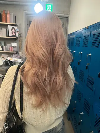 ロング 無料カット/ハイ トーンカラー/きらのヘアスタイル