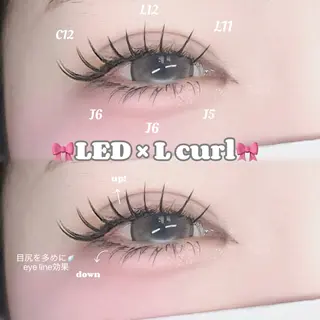 マツエク・マツパ FaB 千葉店所属・🩶LEDエクステ& 上下パーマRAN🪽のマツエク・マツパデザイン