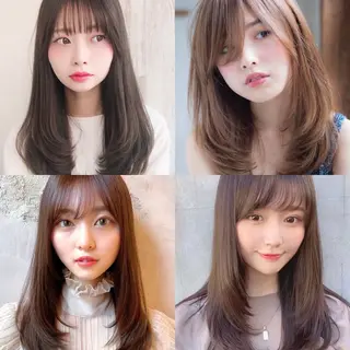 ロング 🥇KEN /レイヤー/艶カラーのヘアスタイル