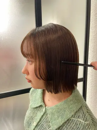 ショート ハラダ クルミのヘアスタイル