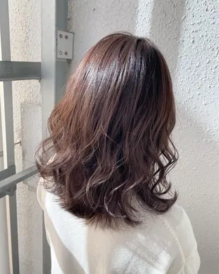 セミロング カラー 後藤紗英/髪質改善 /オリーブベージュのヘアスタイル