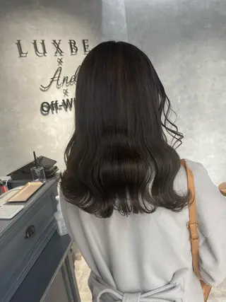 ロング カラー オフホワイトアンドなんば所属・福西 洋斗のヘアスタイル