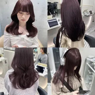 セミロング カラー 韓国ヘア/レイヤー Londエレンのヘアスタイル