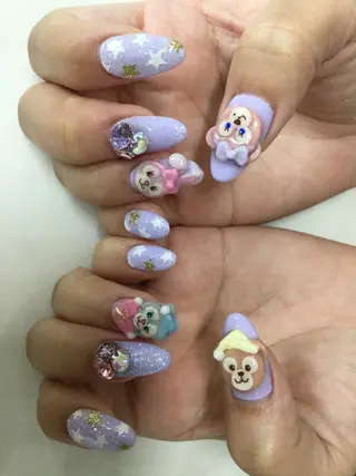 ネイル 💎🐰 saki. m 🐰💎のネイルデザイン