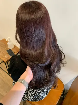 ロング カラー ヘアアレンジ Himawari♡ 柔らかいカラーのヘアスタイル