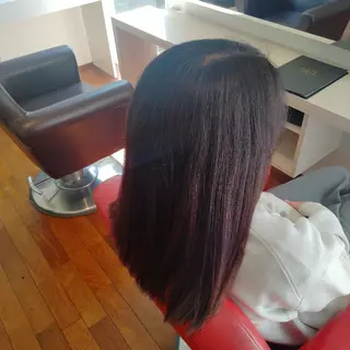 ミディアム EARTH 浜松志都呂店所属・髪質改善×カラー🌈 ふたばのヘアスタイル