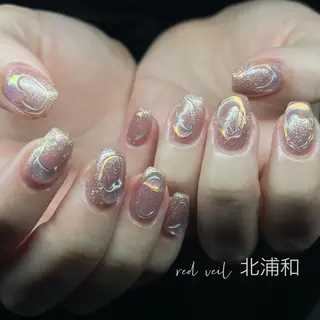 ミディアム ネイル 長さ出し専門 nynaのネイルデザイン