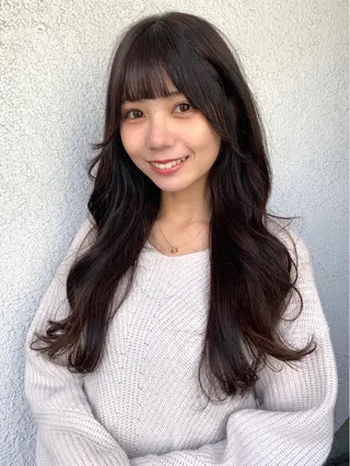 ロング カラー ✨️美髪矯正×似合わ せ艶カラー✨藤田透のヘアスタイル