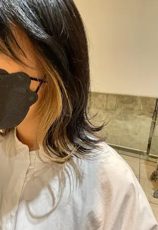 ミディアム カラー カットモデル/ 🌷内藤美乃🌷のヘアスタイル