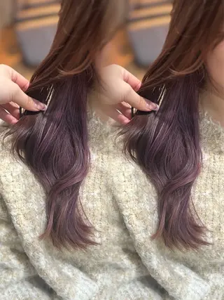 セミロング ピンク/艶感カラー / AIRI🎀🎀のヘアスタイル