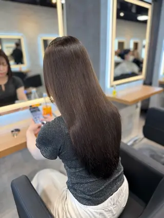 ロング カラー ヘアアレンジ レイヤー×透明感カラ ーHAYATOのヘアスタイル