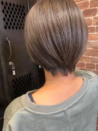 ショート カラー パーマ ヘアアレンジ メンズ キッズ ネイル マツエク・マツパ アイブロウ times salon名駅所属・久木原 ゆりのヘアスタイル