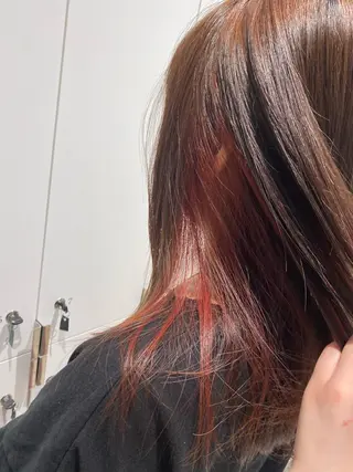 セミロング カラー ナチュラル/韓国💎 haruka 💎のヘアスタイル