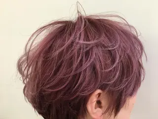 ミディアム due hair 京都駅前店 MILBON オージュア認定サロン【デューヘアー】所属・ハイトーンブリーチ 土坂　由志【京都】のヘアスタイル