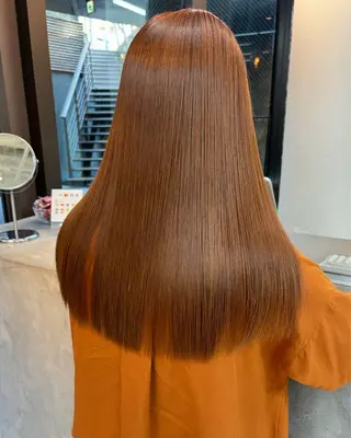 セミロング 艶髪ストレート/ 理美容師/ショウキのヘアスタイル