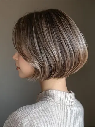 ミディアム カラー Glimpse中津店 髪質改善/マツエクのヘアスタイル