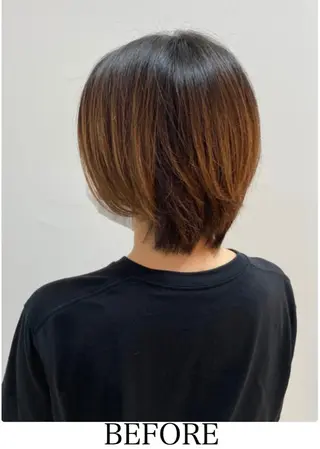 ショート 【白髪ぼかし】 愛甲竜佑のヘアスタイル