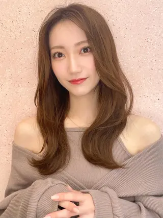 ロング カラー 韓国ヘア🤍顔周り/ 髪質改善✨/林遼一郎のヘアスタイル