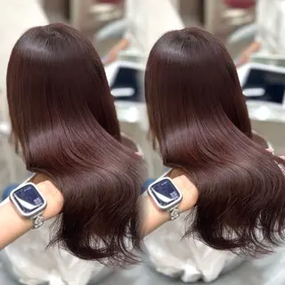 セミロング カラー 💘Rei💘新宿/ アレンジ/艶カラーのヘアスタイル