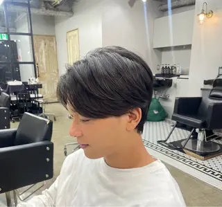 ショート パーマ メンズ メンズカット/パーマ 艶カラーTAIGA︎のヘアスタイル