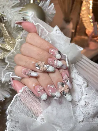 ネイル 23時まで❤︎韓国、 ワンホンネイルのネイルデザイン