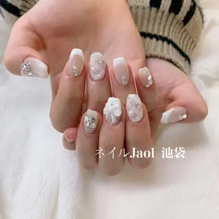 ミディアム nail jaol池袋店所属・ネイルJaol 池袋のネイルデザイン