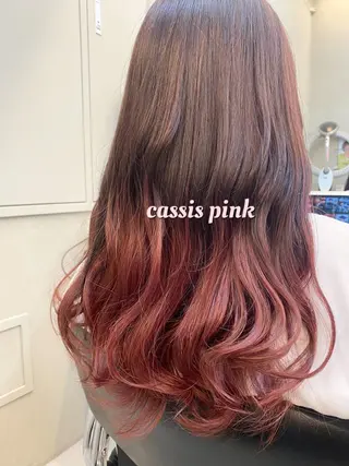 ロング カラー 岡野 静華のヘアスタイル