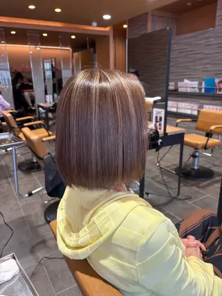 ミディアム 尾崎 優也のヘアスタイル