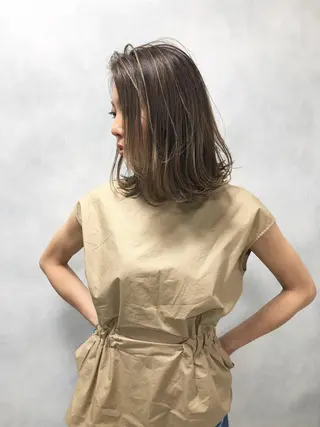 ミディアム Reve Resort池袋のヘアスタイル