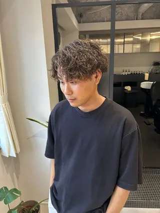 ショート メンズパーマ/メンズ カット/伊藤　げんのヘアスタイル