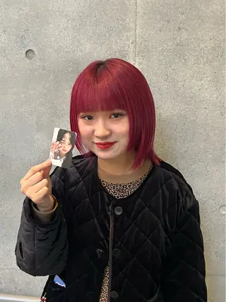 ショート カラー JOY187inYU1L所属・韓国レイヤー kira🌛のヘアスタイル