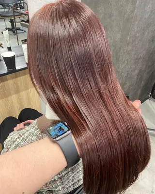 セミロング カラー 髪質改善/レイヤー カット手塚奨のヘアスタイル