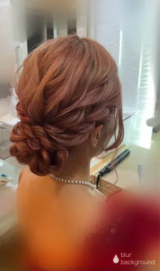 ロング ヘアアレンジ ヘアアレンジ/ カラー/hazukiのヘアスタイル