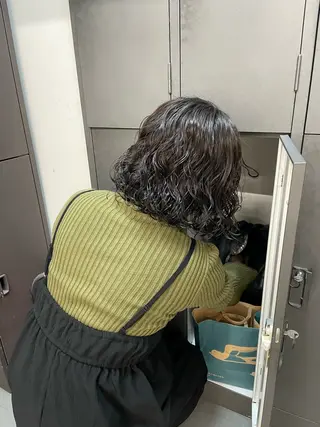 ショート パーマ カットモデル/ ハイトーン/ゆうあのヘアスタイル