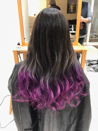 ロング カラー Days 透明感カラーのヘアスタイル