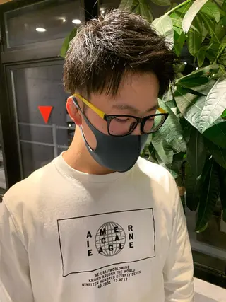 メンズ ピンクベージュ/新潟 万代/高橋桃葉🍑のヘアスタイル