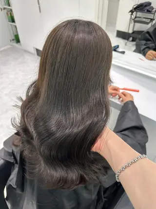 セミロング カラー ♡上品韓国髪♡ブラ ウン/SAYATOのヘアスタイル