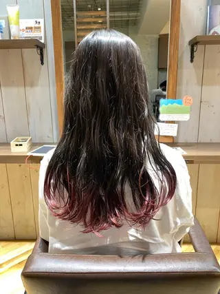 セミロング カラー 美髪改善・ブリーチ tadasuke⭐️のヘアスタイル