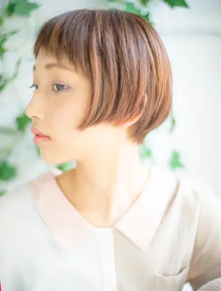 ショート カラー ツイスパ・波巻き 🩵片平和香奈のヘアスタイル
