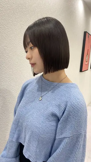 ショート RURI韓国ボブ 🇰🇷タッセルボブのヘアスタイル