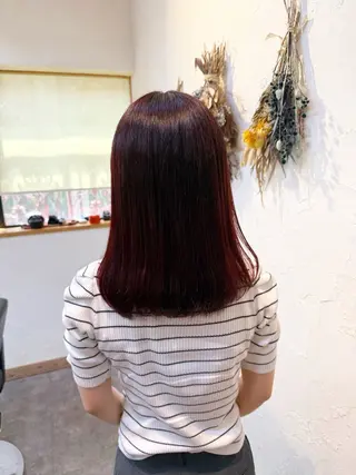 カラー 艶暖色/ベージュ SAKI💜のヘアスタイル