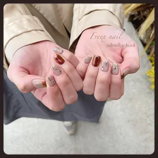 ネイル Freex nail所属・freex nail /ニュアンス/個性派のネイルデザイン