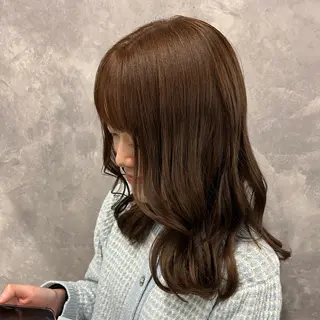 カラー 🧃暖色カラー/🪷 アレンジ/　yunaのヘアスタイル