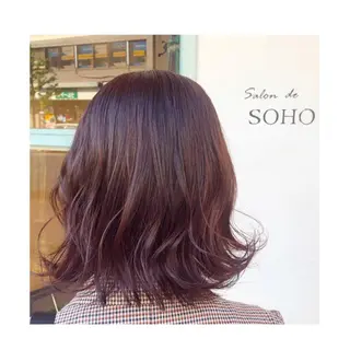 ミディアム カラー ❁⃘ ち だ り さ ❁⃘のヘアスタイル