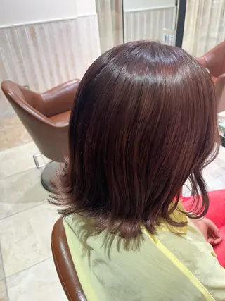 ミディアム カラー 透け感カラー🌿 小島 りなのヘアスタイル