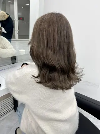 カラー 透明感スタイル 💖ブリーチなしのヘアスタイル