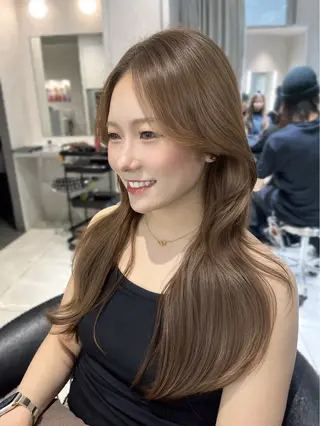 ロング カラー 韓国レイヤー×モテ髪 /MITSUKI🤍のヘアスタイル