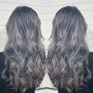 ロング カラー パーマ ヘアアレンジ メンズ キッズ ネイル マツエク・マツパ 髪質改善×ハイトーン 中田啄也のヘアスタイル